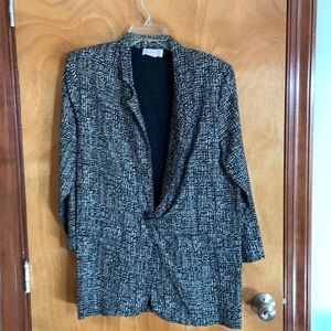 Blazer size 7-8 black and white